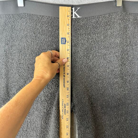 Calvin Klein Soft Cozy Lounge Pants Womens Large Stretch Comfort Gray Plush - Picture 9 of 12